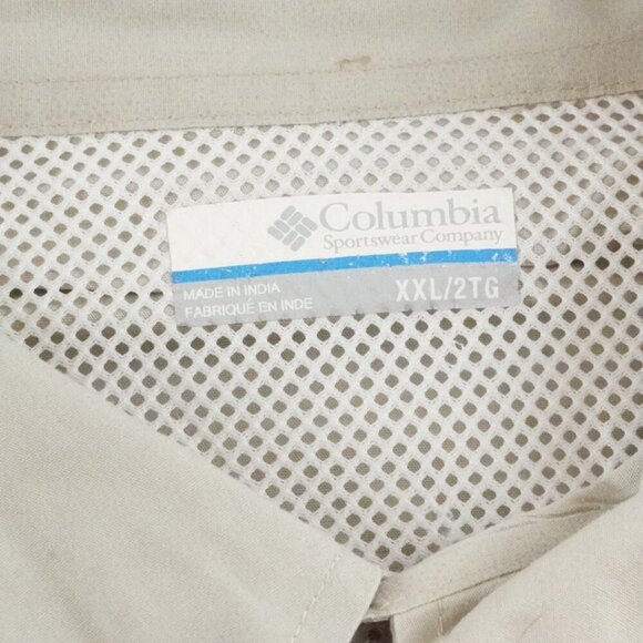 Columbia Men's Casual Button Down Shirt - Light Tan - Picture 6 of 13